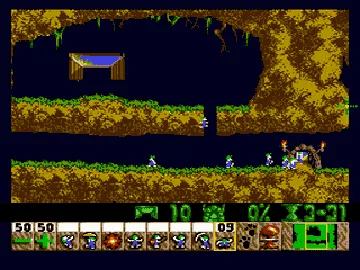 Lemmings (Europe) screen shot game playing